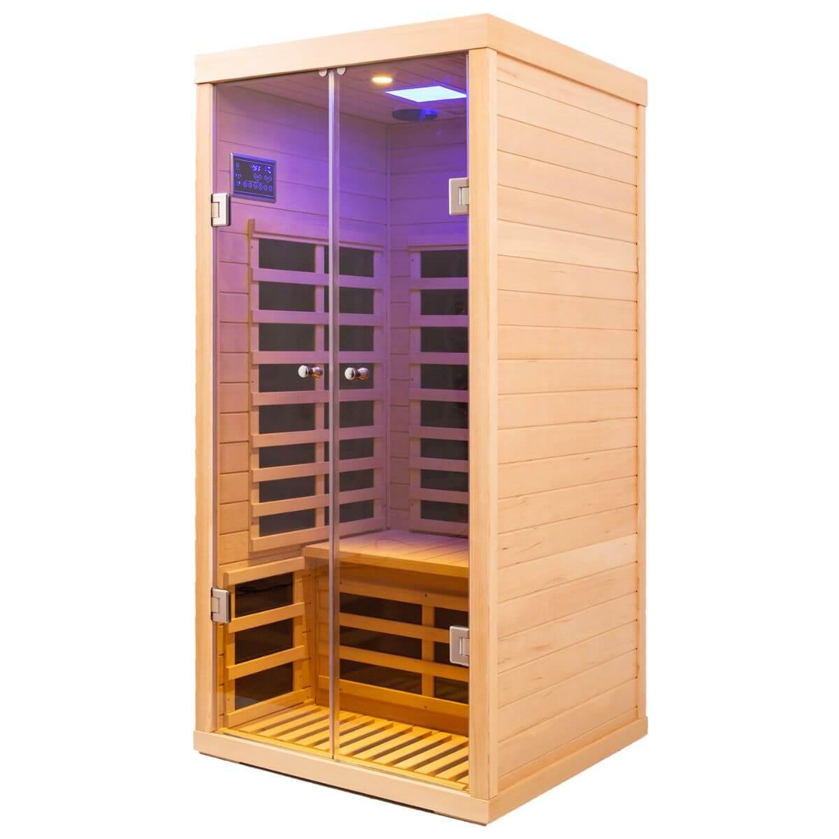 Ample-901SH 1 Person Ultra-Low EMF Far Infrared Sauna | Limited Stock Remaining