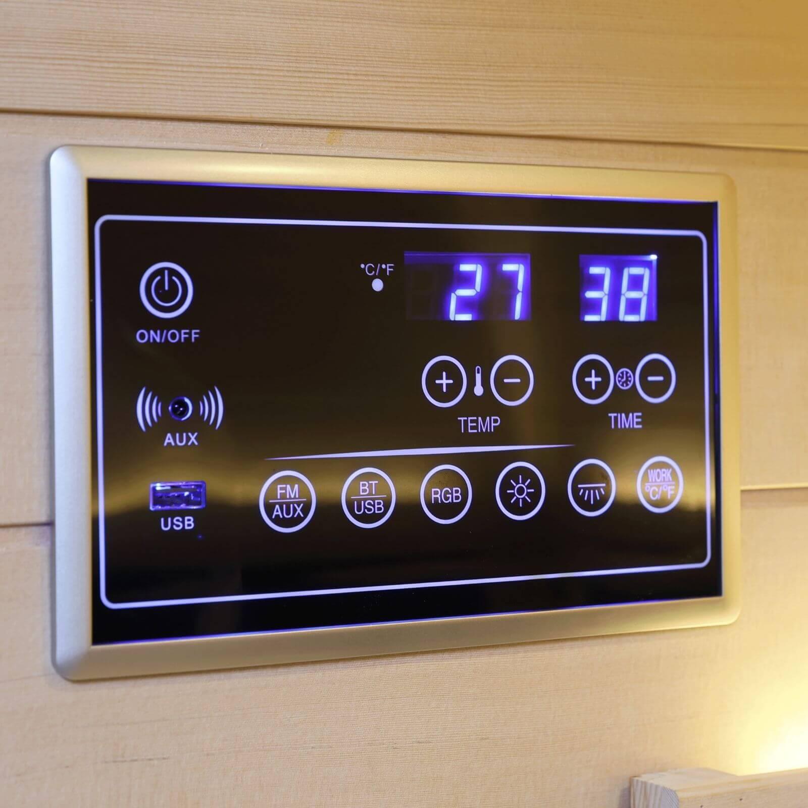 Ample-902SH 2 Person Ultra-Low EMF Far Infrared Sauna | Limited Stock Remaining