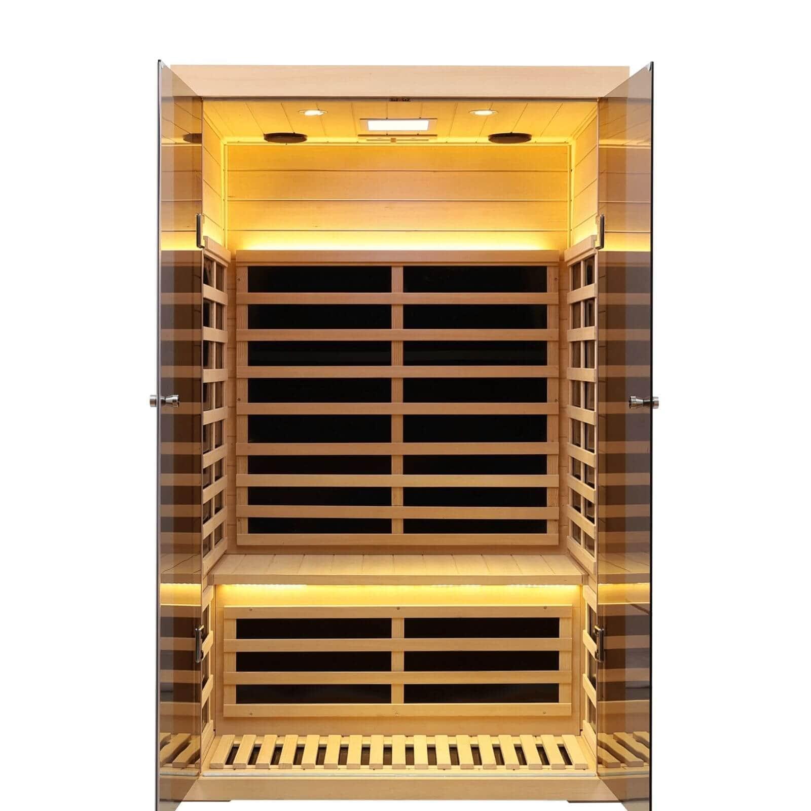 Ample-902SH 2 Person Ultra-Low EMF Far Infrared Sauna | Limited Stock Remaining