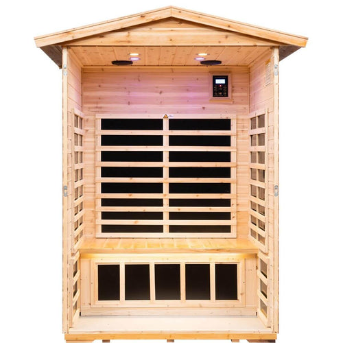 Garner-902VS 2 Person Outdoor Far Infrared Sauna | Fir Model Hot Offer