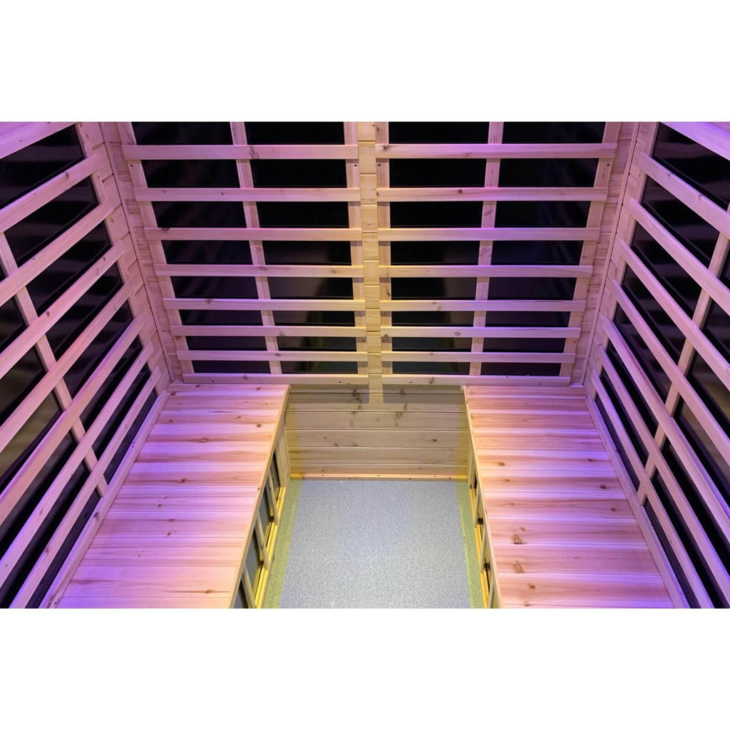Garner-904VS 4 Person Outdoor Far Infrared Sauna