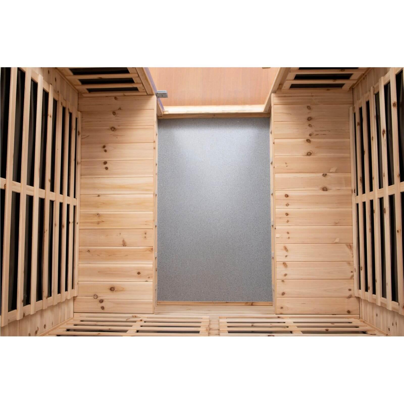 Garner-904VS 4 Person Outdoor Far Infrared Sauna