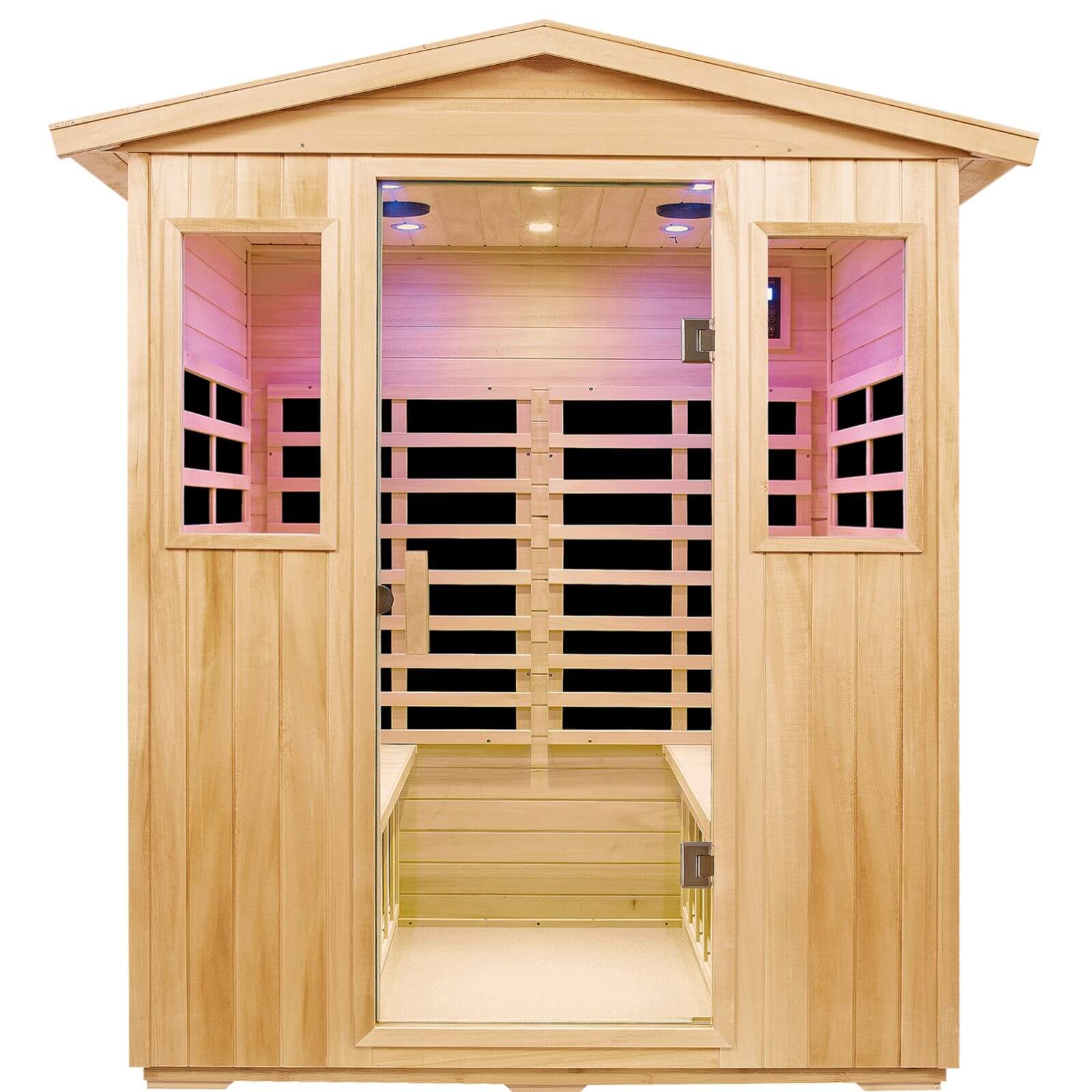 Garner-904VS 4 Person Outdoor Far Infrared Sauna
