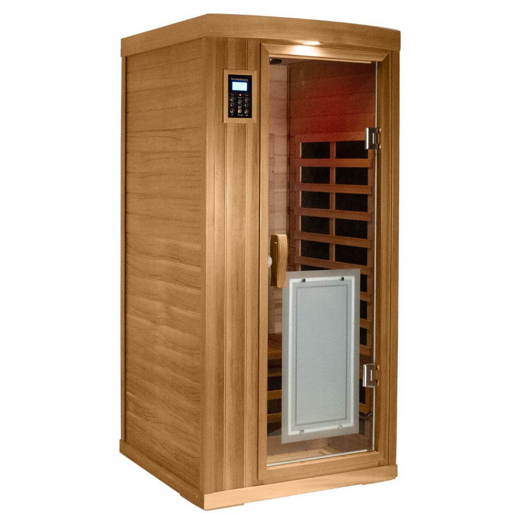Maxwell-901BH 1 Person Ultra-Low EMF Far Infrared Sauna | Hemlock Model Hot Offer