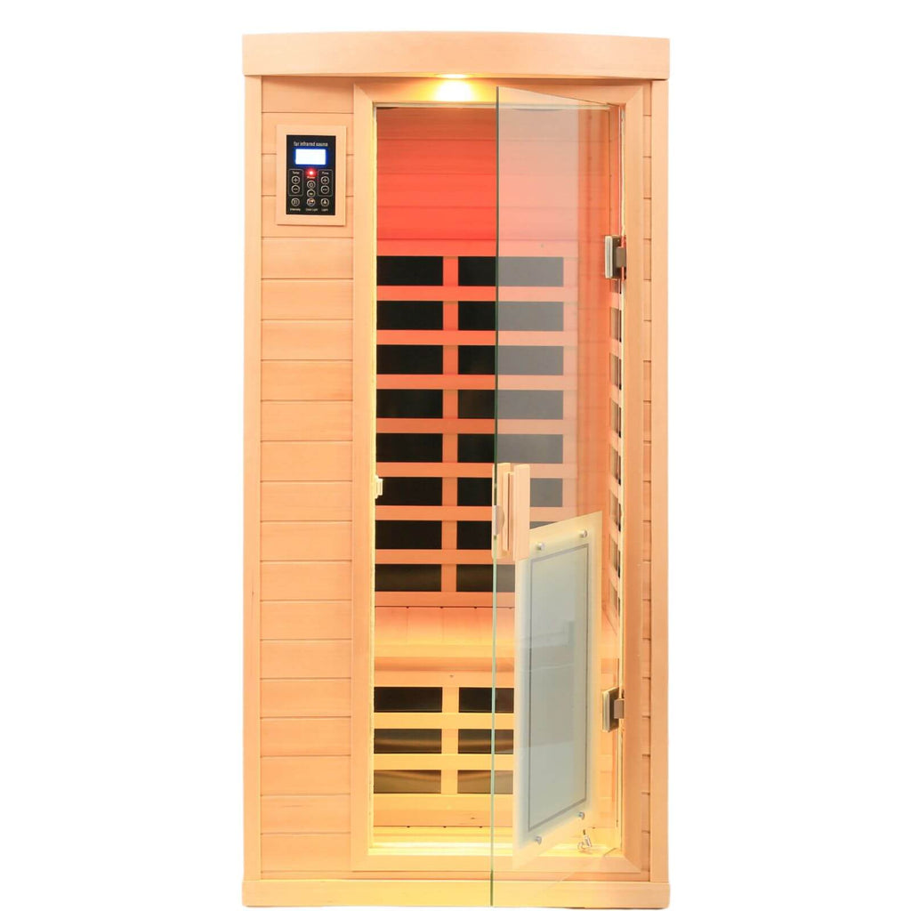 Maxwell-901BH 1 Person Ultra-Low EMF Far Infrared Sauna | Hemlock Model Hot Offer