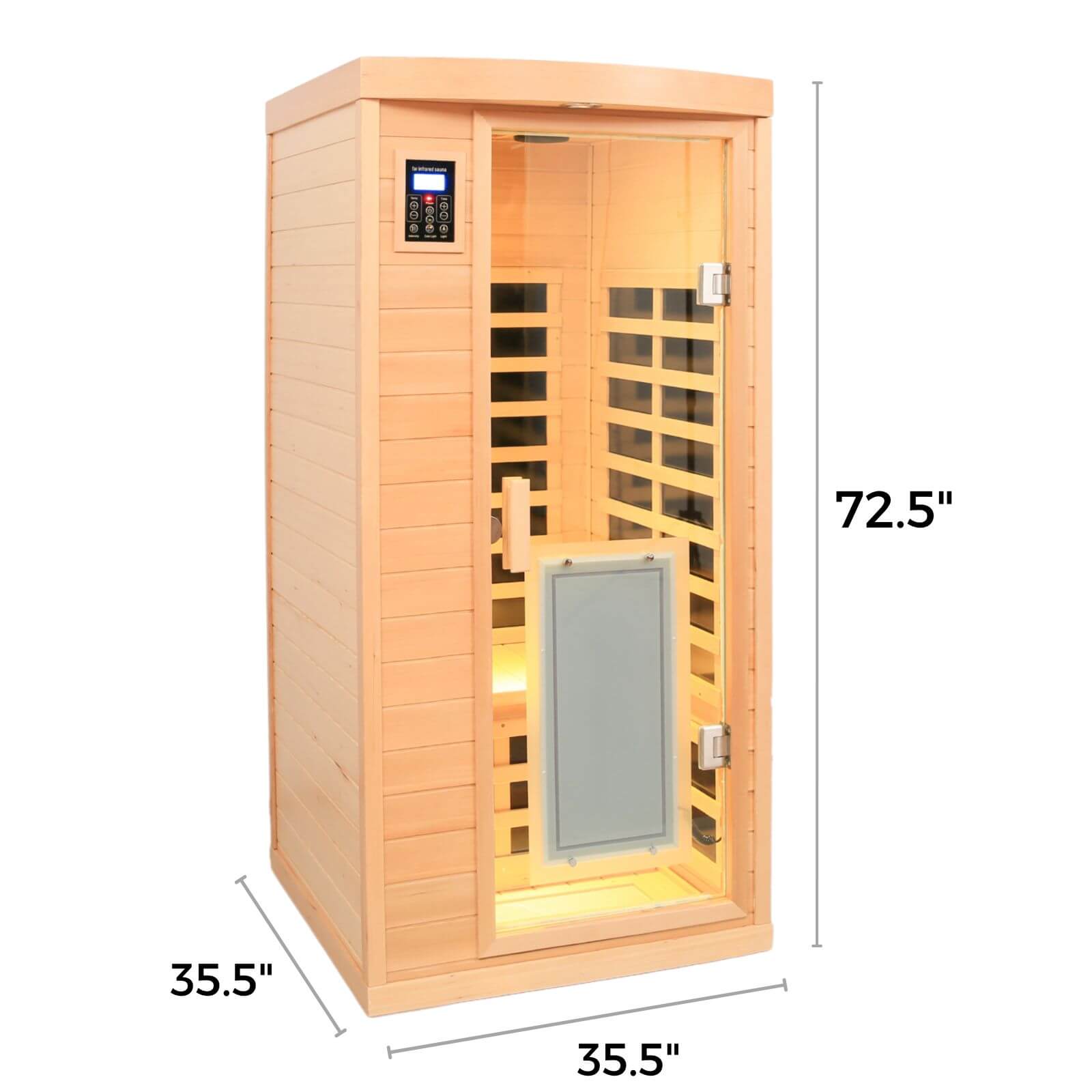 Maxwell-901BH 1 Person Ultra-Low EMF Far Infrared Sauna | Hemlock Model Hot Offer