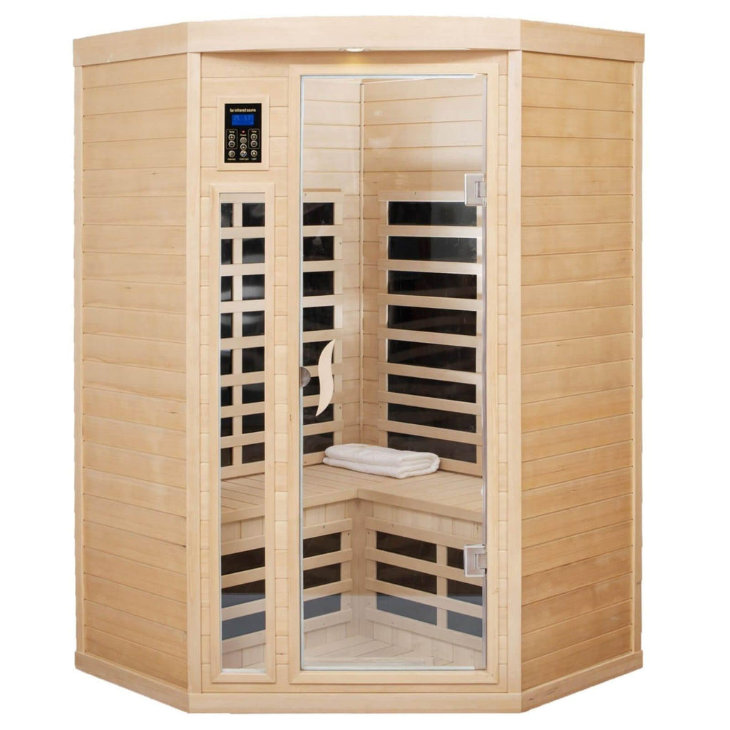 Maxwell-907BH Corner 2 Person Ultra-Low EMF Far Infrared Sauna
