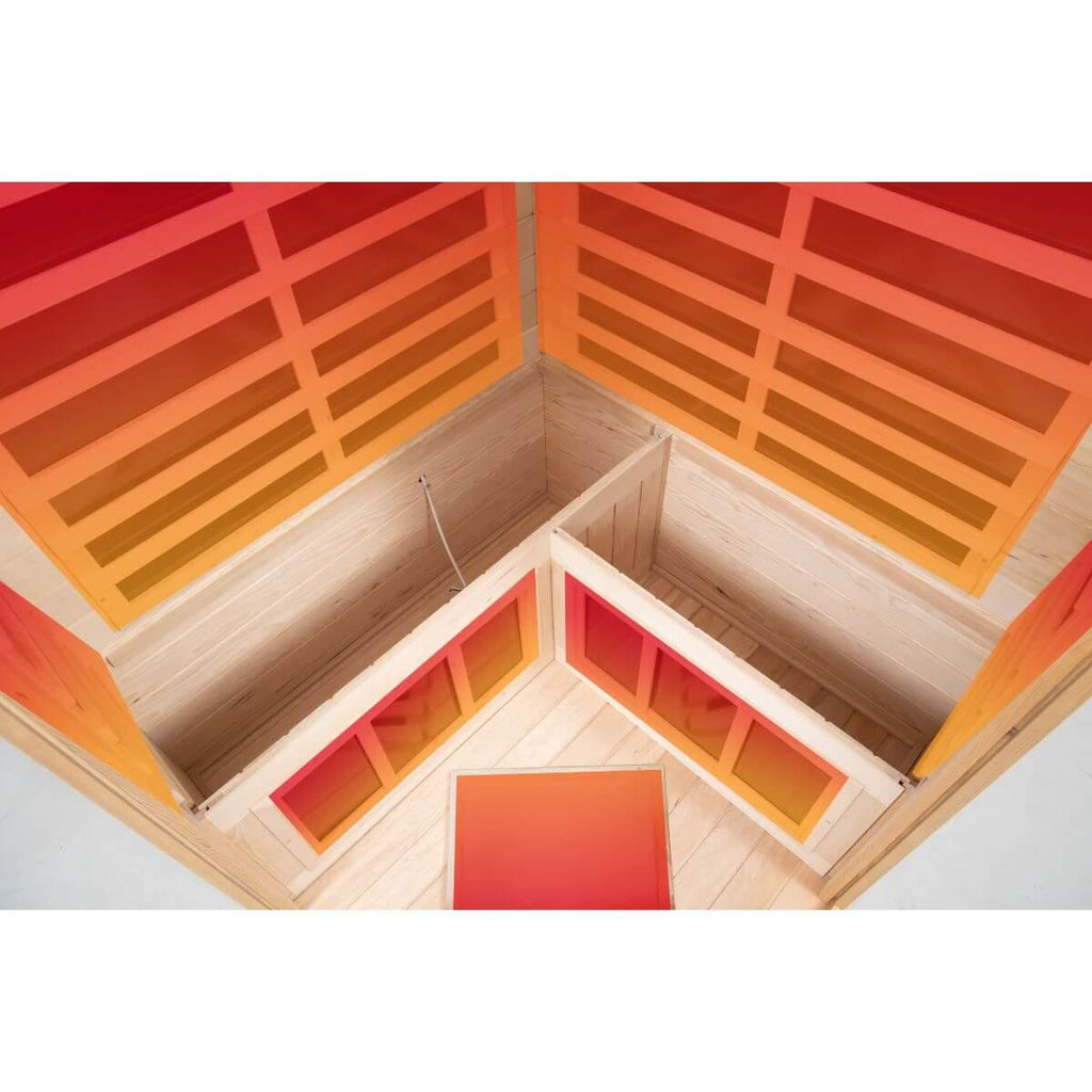 Maxwell-907BH Corner 2 Person Ultra-Low EMF Far Infrared Sauna