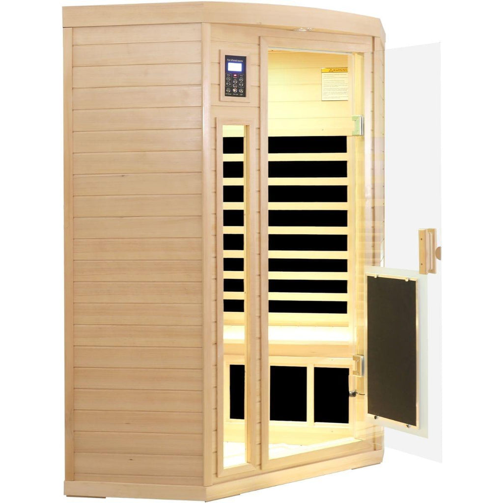 Maxwell-907BH Corner 2 Person Ultra-Low EMF Far Infrared Sauna