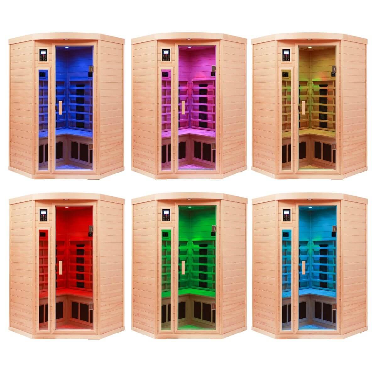 Mix-907BHD 2 Person Corner Far & Near Infrared Sauna | Limited Stock Remaining