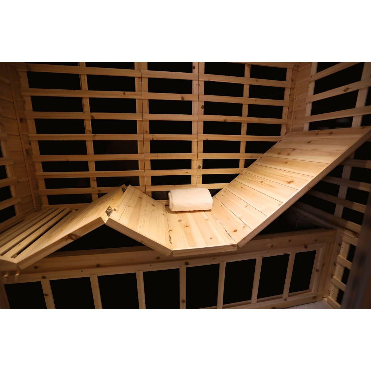 Versa-903VS 3 Person Outdoor Full Spectrum Infrared Sauna Reclining | Hot Offer