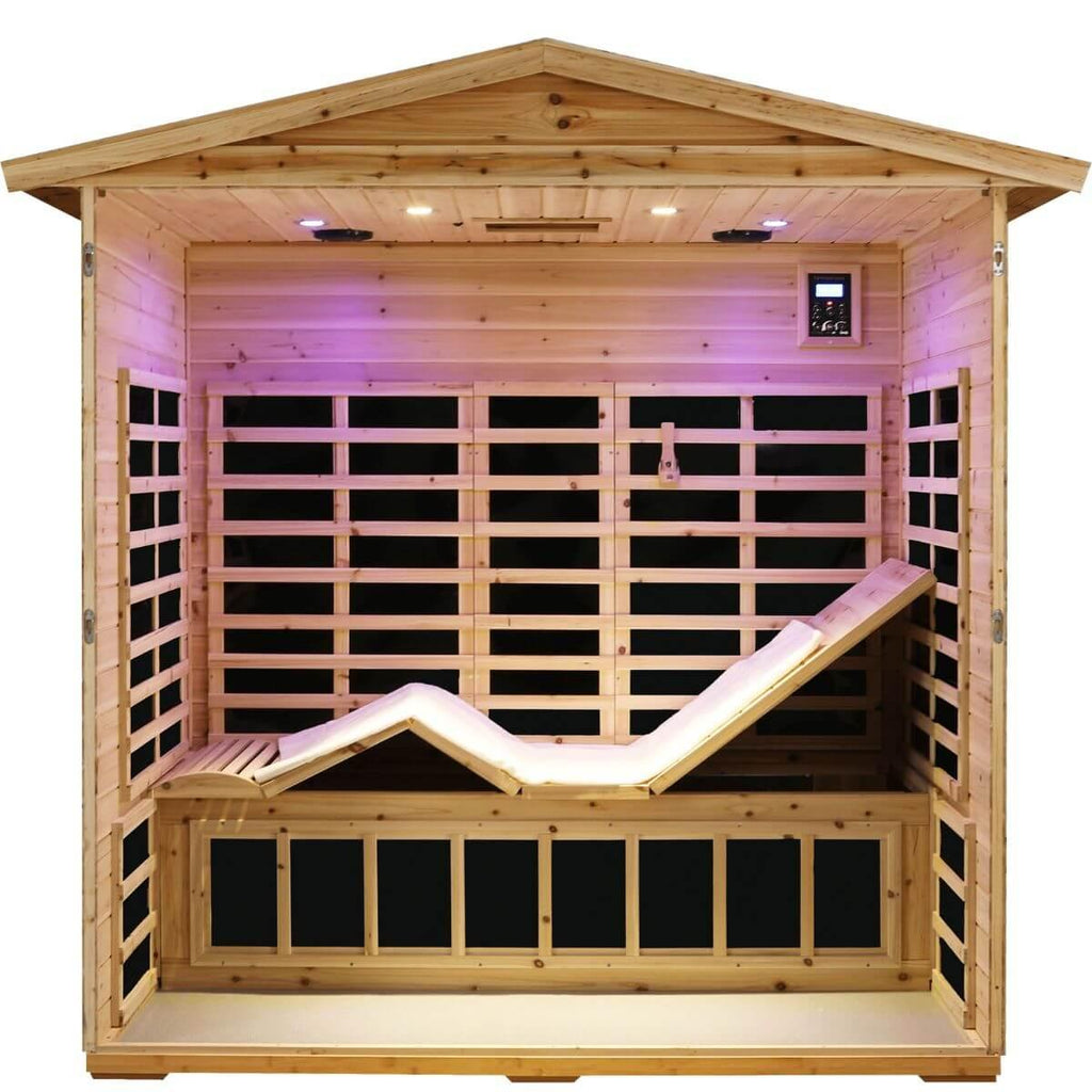Versa-903VS 3 Person Outdoor Full Spectrum Infrared Sauna Reclining | Hot Offer
