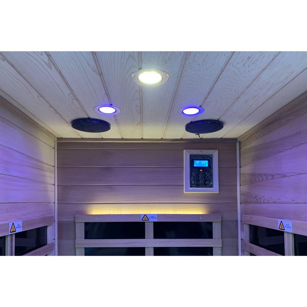 Wearwell-901VR 1 Person Outdoor Ultra-Low EMF Far Infrared Sauna in Red Cedar | Nature's Art, Noble Enjoyment