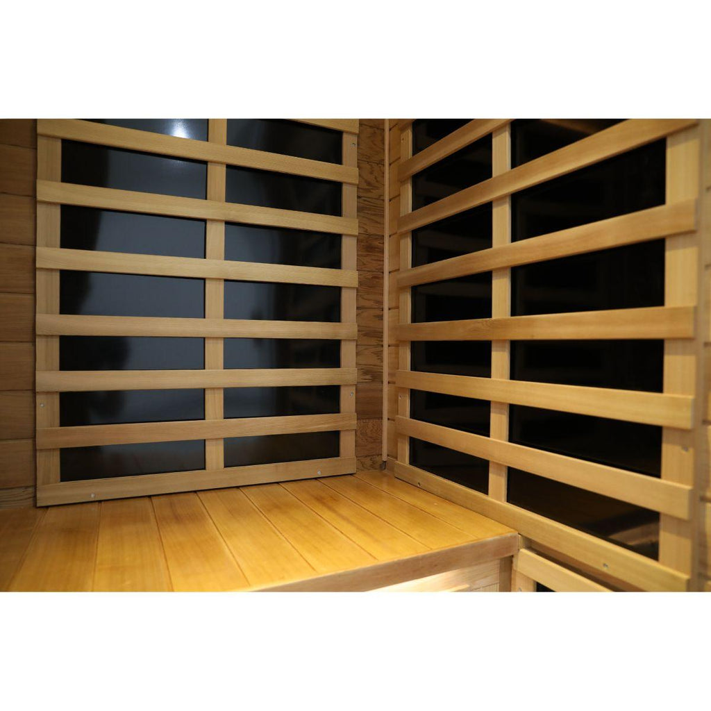 Wearwell-901VR 1 Person Outdoor Ultra-Low EMF Far Infrared Sauna in Red Cedar | Nature's Art, Noble Enjoyment